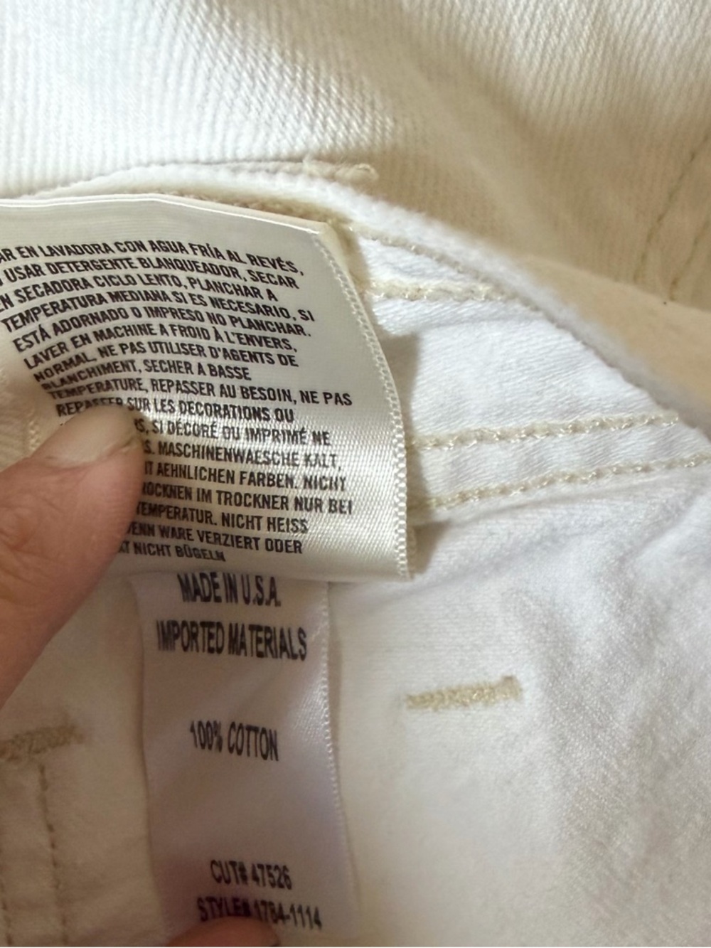 Citizens Of Humanity Eva Utility Crop white Denim - Picture 8 of 12